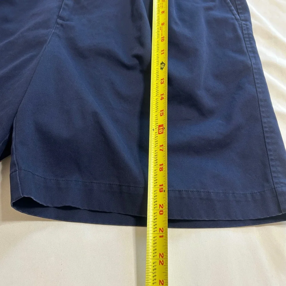 Ashworth Mens Navy Blue Pleated Golf Shorts Size 38 Cotton AM6248